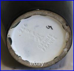 ANCIEN GRAND VASE ART DÉCO FAÏENCE ORCHIES MOULIN DES LOUPS HAUTEUR 40 cm
