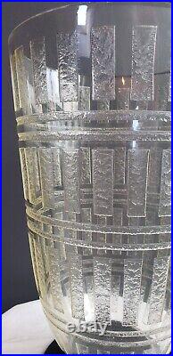 ART DECO Grand vase DAUM Nancy France pate de verre dégagé acide vers 1930