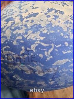 A. Delatte Nancy Grand Vase Soliflore Forme Berluze Verre Marmoreen Art Deco