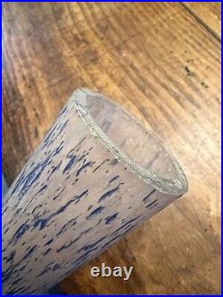 A. Delatte Nancy Grand Vase Soliflore Forme Berluze Verre Marmoreen Art Deco