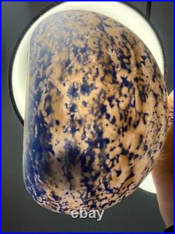 A. Delatte Nancy Grand Vase Soliflore Forme Berluze Verre Marmoreen Art Deco