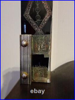 A. RIECKE VASE ART DECO Moderniste Cubiste 1939 Parfait État Design Du XXe