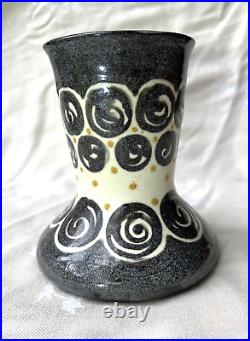 Alsace Leon Fernand Elchinger Vase Gres Art Deco Soufflenheim Bas Rhin Alsace