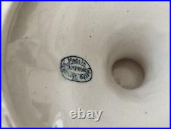 Amphora Czechozlovakia Ancien vase Calice art déco émaux No Longwy