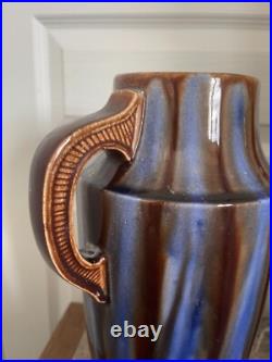 Ancien Paire Vase Céramique Emaillée Amphore Art Déco VIERZON Louis Gueule Ancien Paire Vase Céramique Emaillée Amphore Art Déco VIERZON Louis Gueule