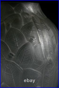 Ancien Vase Art Deco Andre Hunebelle Et Roger Cogneville En Verre