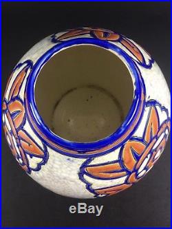Ancien Vase Boch Freres La Louviere Catteau Keramis Art Deco Ceramique