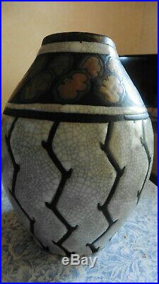 Ancien Vase Charles Catteau Gres Keramis Art Deco