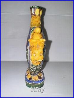 Ancien Vase Gourde en céramique Italienne monteluce Art Deco