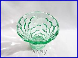 Ancien Vase Pierre D' Avesn Verre Moule Art Deco Glass Vase
