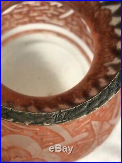 Ancien Vase VAL Verrerie Dart Lorrain Art Déco Glass Pâte De Verre