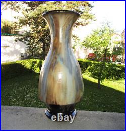 Ancien beau vase Art Déco grès de Bouffioulx par Roger Guérin céramiste Belge