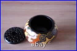 Ancien vase à fleurs en faïence de Hollande Gouda période art déco vers 1920