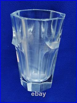 Ancien vase art déco design josef Hoffmann secessioniste Glass Moser