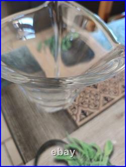 Ancien vase en cristal daume, verrerie, crystal vase, no baccara, art deco