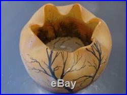Ancien vase legras décor peint émaillé