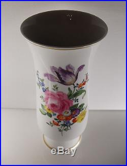 Ancienne Grand Vase En Porcelaine Barbotine Meissen Art Deco 1930