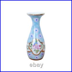 Ancienne Miniature de Poupée, Vase Limoges, Art Déco, Porcelaine 38mm, Signé