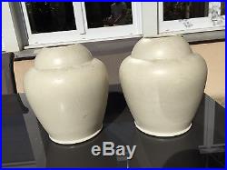 Ancienne paire de vase craquelé epoque art deco orchies
