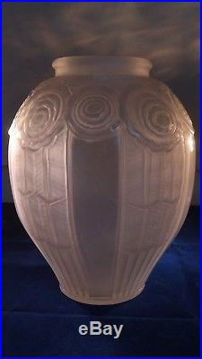 Andre Hunebelle Vase'ROSE' grande taille 1925