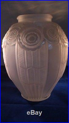 Andre Hunebelle Vase'ROSE' grande taille 1925