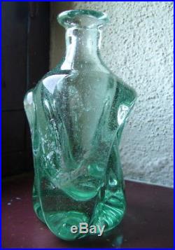 Andre Thuret Rare 3 vases Art Deco verre 1950