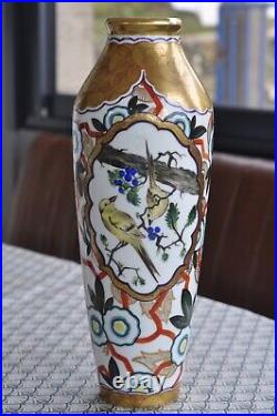 Antique Large Friederich Kaestner Signed Vase Porzellan Art Deco H36cm