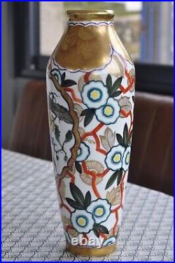 Antique Large Friederich Kaestner Signed Vase Porzellan Art Deco H36cm