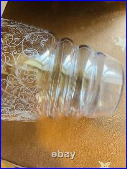 BACCARAT LULLI CRYSTAL VASE GRAVÉ ART DECO Années 1930 Hauteur 19,5 Diam 15,5 BE