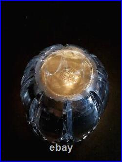 Baccarat Vase Cristal Art Deco H 13,9 Cm