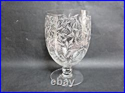 Baccarat vase art déco golfe juan décor gravé