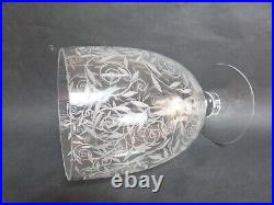 Baccarat vase art déco golfe juan décor gravé