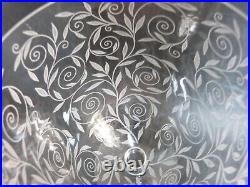 Baccarat vase art déco golfe juan décor gravé