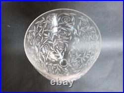 Baccarat vase art déco golfe juan décor gravé