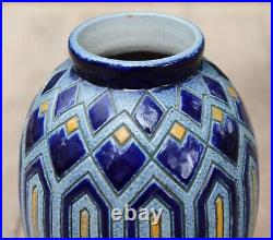 Betschdorf vase en grès bleu Alsace Art Déco