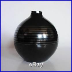CHARLES CATTEAU BOCH LA LOUVIERE vase boule art déco vers 1930