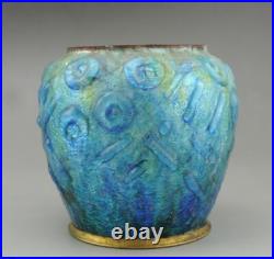 Camille Fauré Vase pot en emaux cuivre signé Fauré limoges époque art déco Camille Fauré Vase pot en emaux cuivre signé Fauré limoges époque art déco
