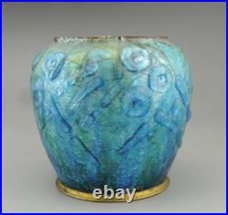 Camille Fauré Vase pot en emaux cuivre signé Fauré limoges époque art déco Camille Fauré Vase pot en emaux cuivre signé Fauré limoges époque art déco