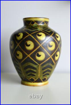 Charles Catteau, vase céramique D994, Boch Frères Keramis, circa 1925, Art Déco