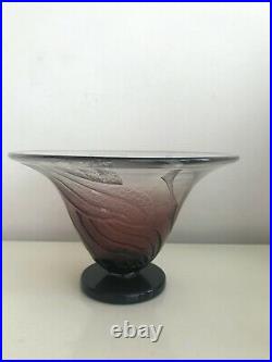 Charles Schneider Superbe Signe Vase en Verre Fume Art Deco Glass Vase