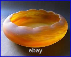 Coupe / Vase polylobé Art Déco pate de verre marmoréen Muller frères Coupe / Vase polylobé Art Déco pate de verre marmoréen Muller frères