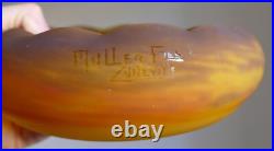 Coupe / Vase polylobé Art Déco pate de verre marmoréen Muller frères Coupe / Vase polylobé Art Déco pate de verre marmoréen Muller frères