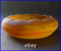 Coupe / Vase polylobé Art Déco pate de verre marmoréen Muller frères Coupe / Vase polylobé Art Déco pate de verre marmoréen Muller frères