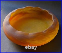Coupe / Vase polylobé Art Déco pate de verre marmoréen Muller frères Coupe / Vase polylobé Art Déco pate de verre marmoréen Muller frères