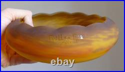 Coupe / Vase polylobé Art Déco pate de verre marmoréen Muller frères Coupe / Vase polylobé Art Déco pate de verre marmoréen Muller frères