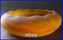 Coupe / Vase polylobé Art Déco pate de verre marmoréen Muller frères Coupe / Vase polylobé Art Déco pate de verre marmoréen Muller frères
