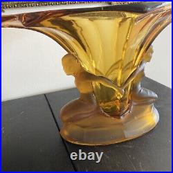 Coupe Walther & Sohne En Verre Moulé Pressé Art Déco Coupe Walther & Sohne En Verre Moulé Pressé Art Déco