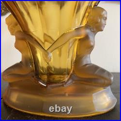 Coupe Walther & Sohne En Verre Moulé Pressé Art Déco Coupe Walther & Sohne En Verre Moulé Pressé Art Déco