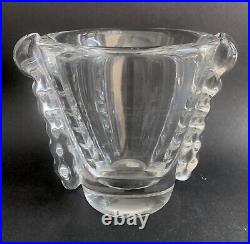 DAUM Nancy Art Deco vase in crystal Vase Art Déco en cristal