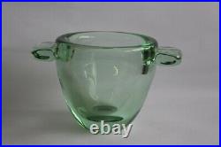DAUM Vase vert Art déco (35729)